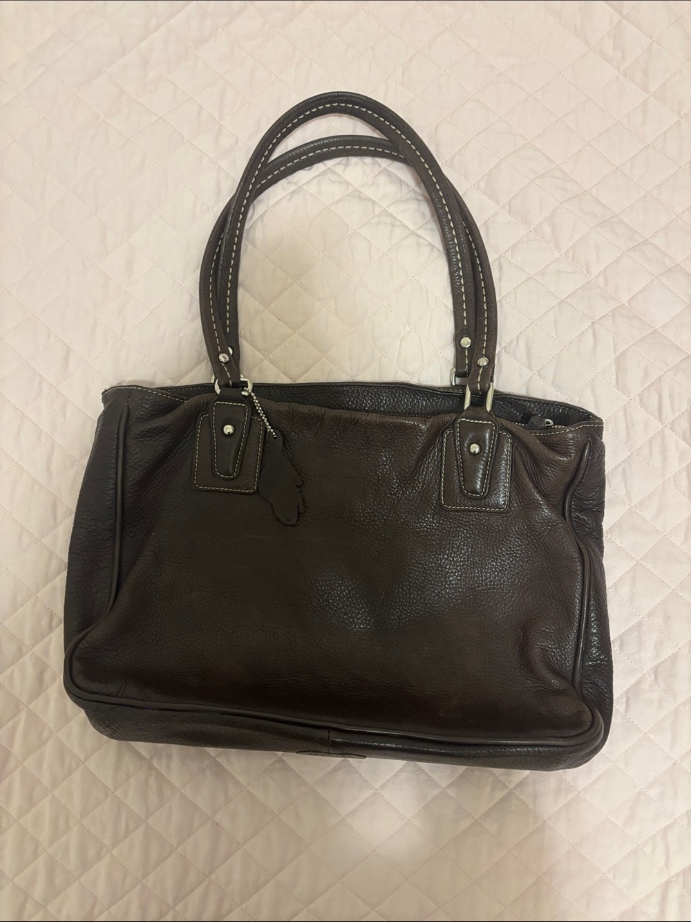 Genuine Leather Roots Shoulder Bag